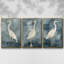 «Simple Egret I», ensemble de 3 toiles encadrées-97706731-97706732