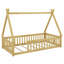 Tent-Shaped Teepee Bed With Safety Rails-731466962