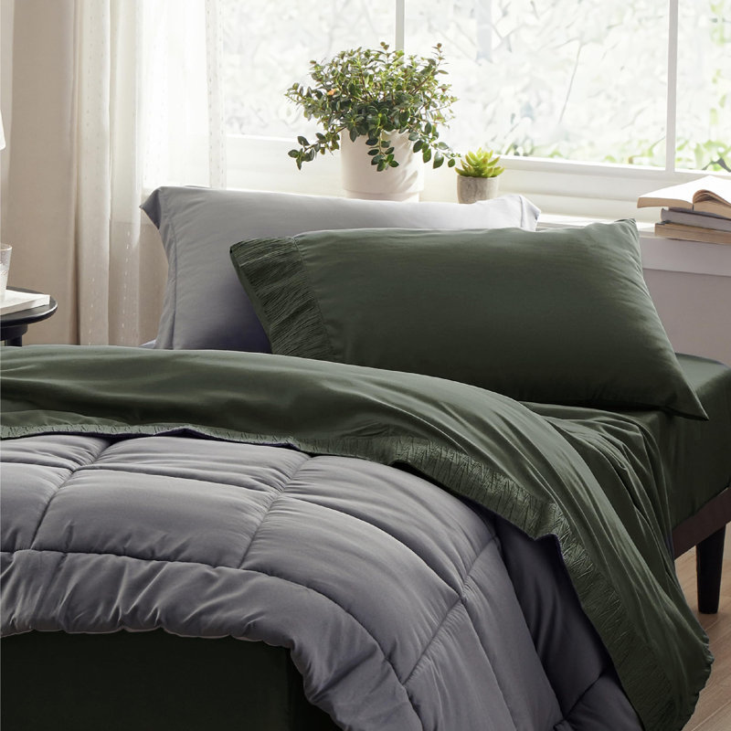 Bedsure Polyester Microfiber Sheet Set Hotel Luxury Sheets, Easy Care Cooling Bed Sheet Set 84GSM（65" x 95"）GentleSoft™️