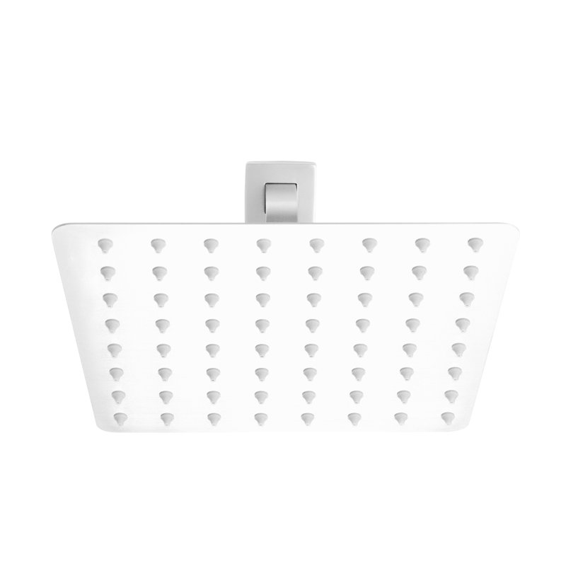 Rain Shower Head High Pressure Rainfall Showerhead Water Saving, White