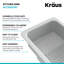 Passoire KRAUS extensible pour évier de cuisine / Passoire au-dessus de l'évier pour le rinçage et le séchage convenant à la plupart des éviers, gris clair