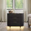 80cm W Solid + Manufactured Wood Bedside Table-955803689