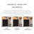 Black Solid Wood Shoe Storage Bench