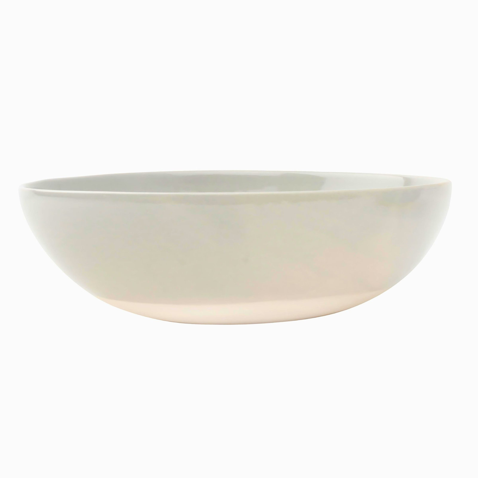 Canvas Home Shell Bisque Porcelain Serving Bowl 75oz, Gray