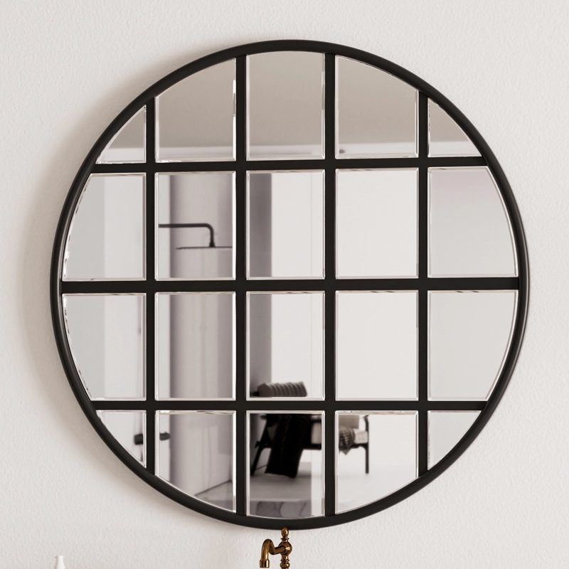 Bayliff Metal Wall Mirror, Round, 36" x 36"