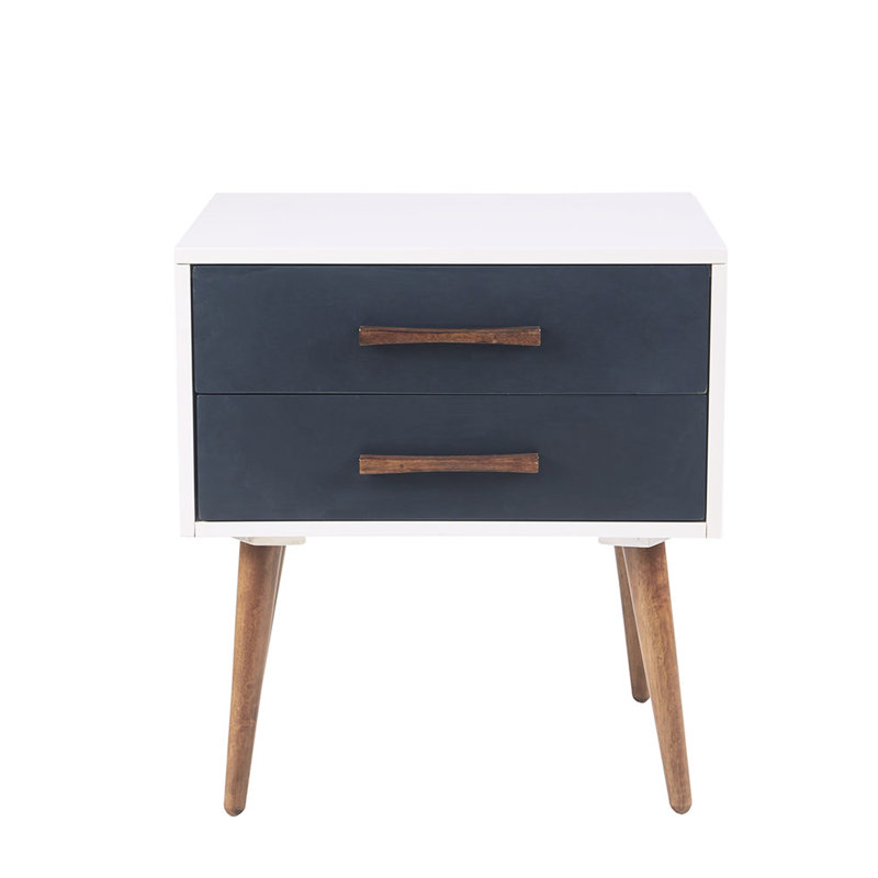Table de chevet avec rangement Mid-Century