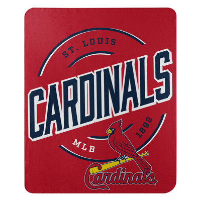 MLB St. Louis Cardinals Fleece Throw Blanket, Baseball Fan Decor, 50x60 Inches