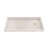 DreamLine SlimLine 32 inch D x 60 inch W x 2 3/4 inch H Single Threshold Biscuit Alcove Shower Base with 2 inch Brushed Brass Right Round Drain-118322173-118322158