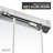 Ward Series 76 In. X 56-60 In. Frameless Sliding Shower Door In Polished Chrome With 3/8" (10Mm) Tempered Clear Glass-119446224