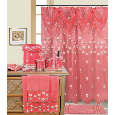 Loreatha Floral Shower Curtain