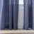 Mini Check Tabtop Light Filtering Deep Blue/White Curtain Panel Pair (Set of 2)-75050678