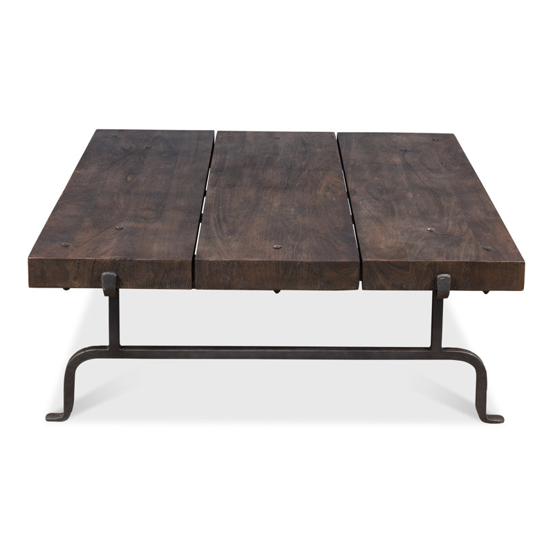Solid Wood Top Single Coffee Table