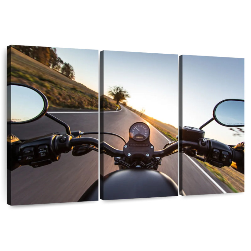 Mehar Motorcycle Ride, 36" H x 57" W