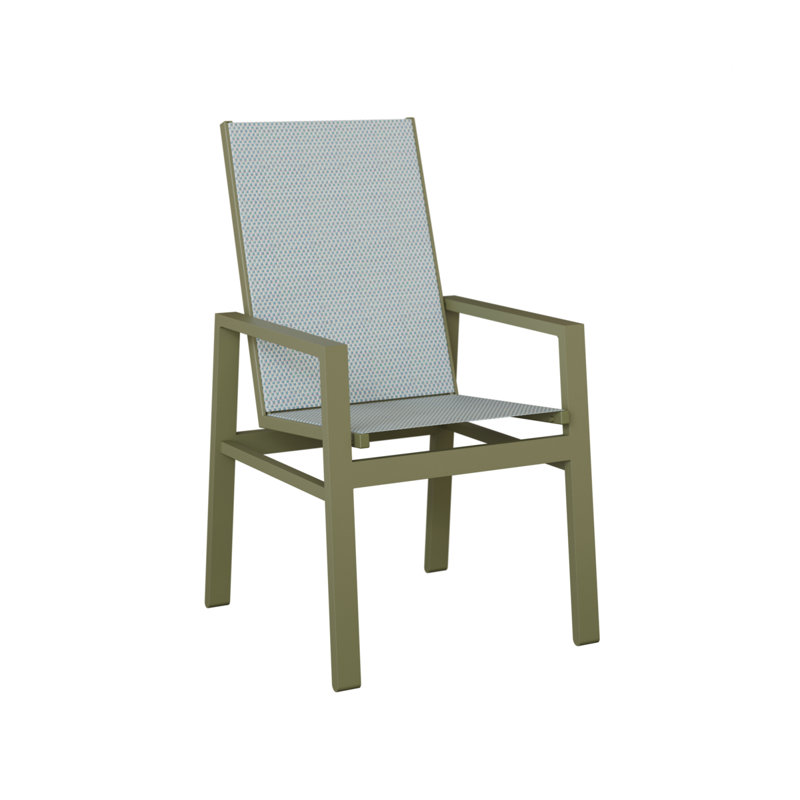 Chaise berçante à dossier haut Berlin Gardens Vida, Interlock Calypso, Vert sauge