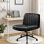 Chaise de bureau en cuir Keyri Criss Cross-124213124-122533105-124213127