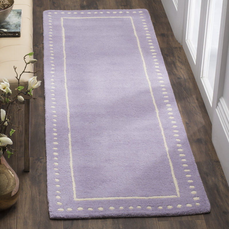 Tapis en laine touffeté à la main Cruz, Tapis de couloir 2 pi 3 po x 7 pi