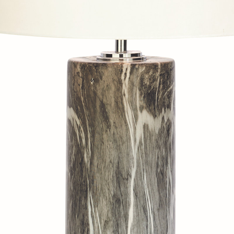 Lampe de table 26", Noir/argenté
