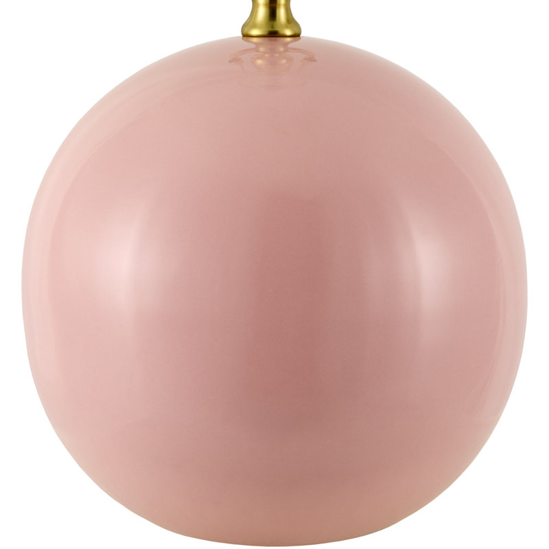 Havrilka Sphere Ceramic Table Lamp, Pink