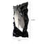 Miroir décoratif de forme irrégulière Creative Black, à fixer au mur et sur pied-939700497