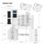 Dressing Table with LED Lighting, Adjustable Brightness, Vanity Desk with Full Length Mirror, Vanity Table with 8 Open Spaces, 6 Drawers, 1 Storage Cabinet, White 