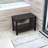 EcoDecors Rectangular Teak Shower Bench With Shelf-57278423-57278422
