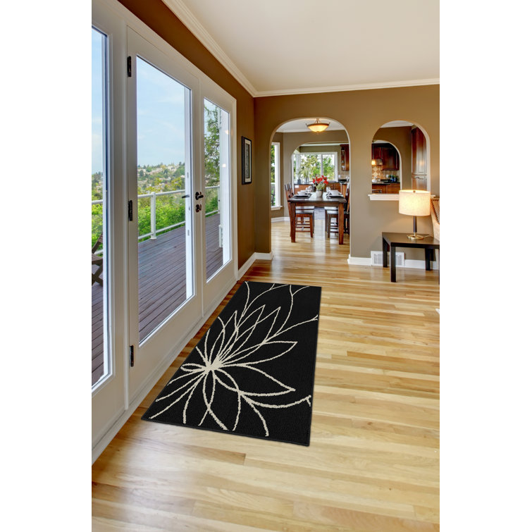 Tapis noir / ivoire Brackenmore