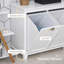 Armoire de rangement polyvalente pour salle de bain avec panier inclinable et armoires indépendantes