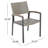 Dining Chair - Grey , Modern Mesh For Outdoor Picnic Table Patio Chair With Trendsetting Sparkle