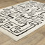 Tapis beige / noir moderne Hennings-516678583