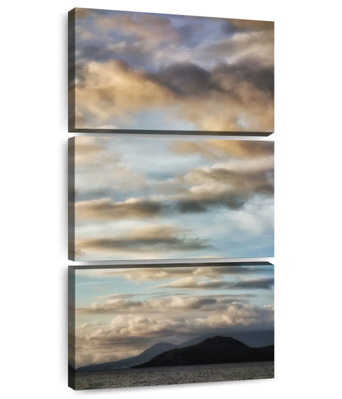 Sea At Dusk, 52" H x 24" W