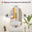 Arched Bathroom Medicine Cabinet With Mirror, No Assembly Needed, Recessed Or Surface Mount Wall Storage Cabinet, Mirror Cabinet With Tissue Slot & 2x Magnifying Mirror-518466522-518466524
