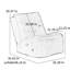 Chaise pivotante confortable multifonctionnelle-334545831