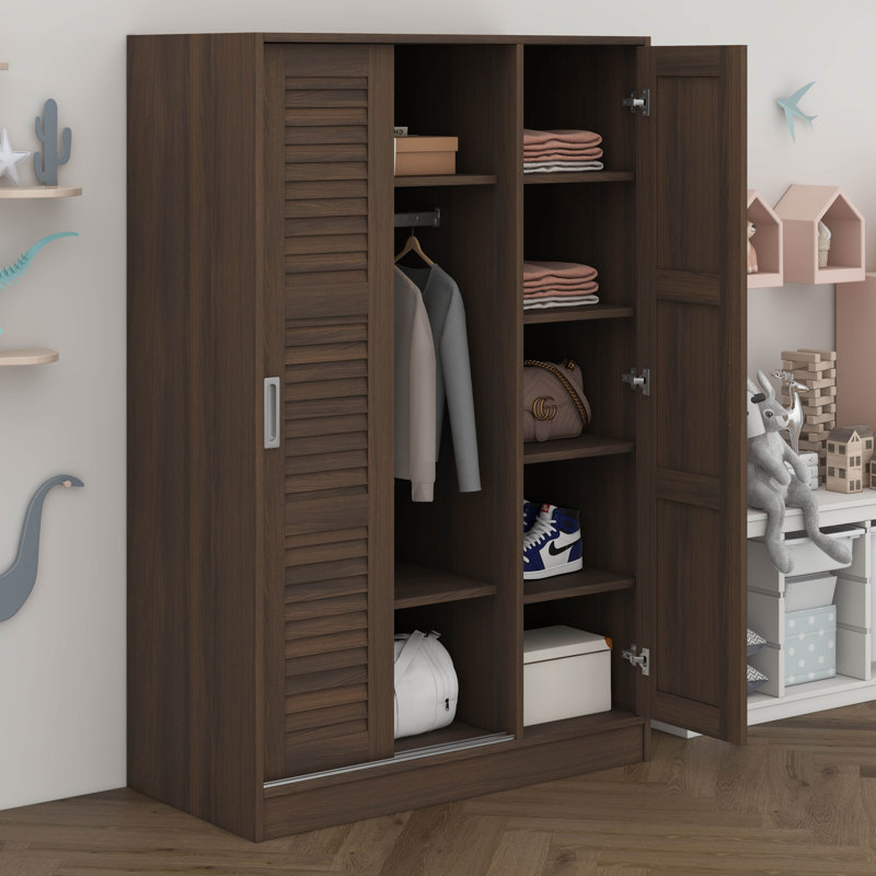 Armoire Chrisma, Marron foncé