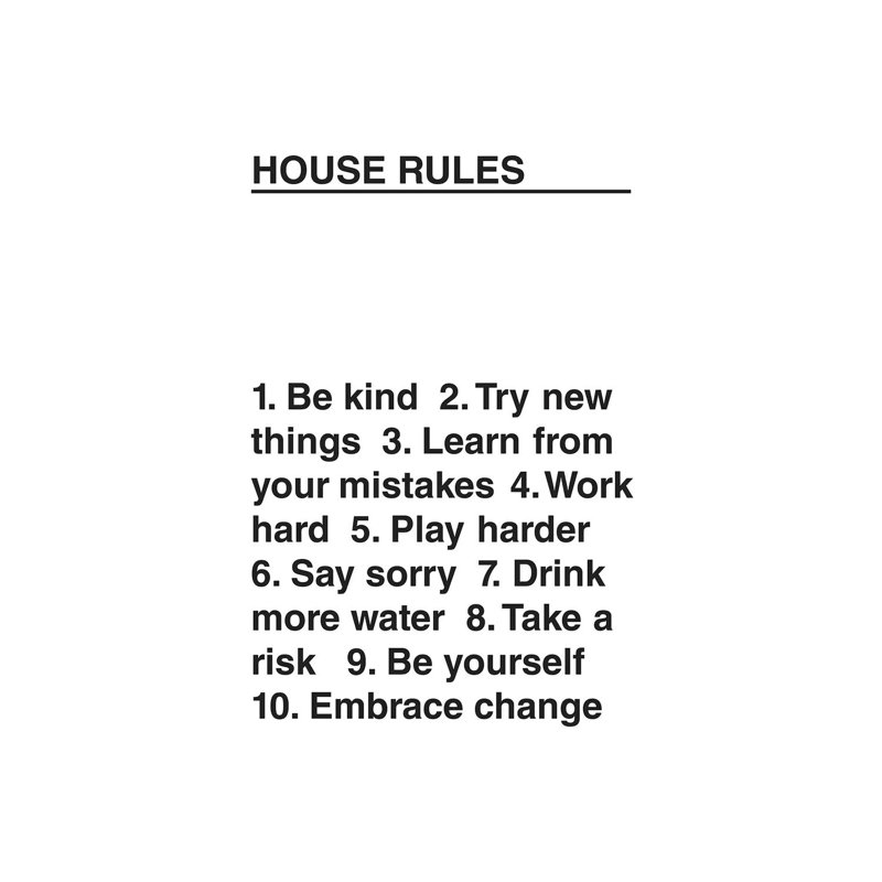 House Rules by The Native State - Wrapped Canvas Print, 20.32 cm H x 30.48 cm W
