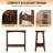 Retro Artificial Rock Slab Side Table,Stylish End Table With Storage Shelf
