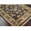 Taj Mahal Hand Knotted Wool Oriental Area Rug in Black/Mustard/Burnt Orange-1511854849