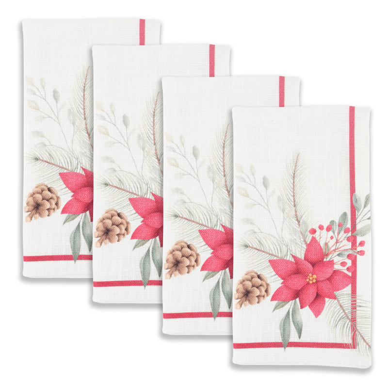 Ensemble de 4 serviettes de table Mindia
