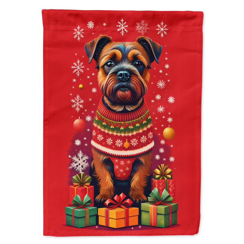 Double Sided 15.5'' H x 11.25'' W Polyester Christmas Garden Flag
