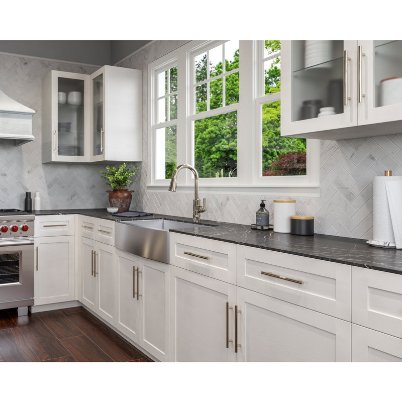 Pull Down Single Handle Kitchen Faucet, Polished Nickel