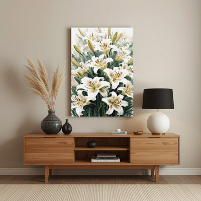 Aquarelle botanique 6, art mural en métal blanc