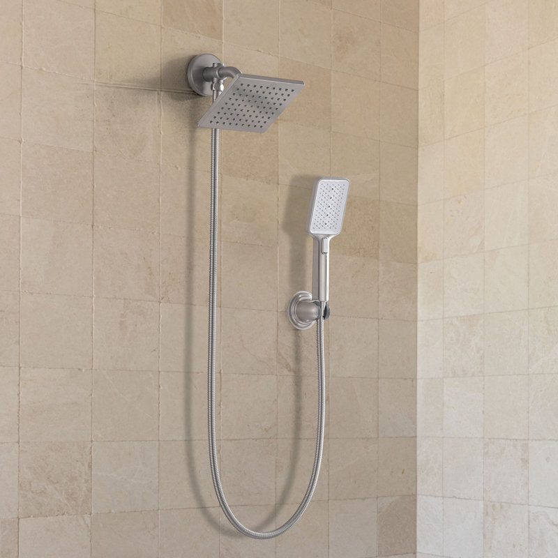 2-in-1 Dual Shower Head, Brushed Nickel