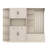 Multifunctional left-right combination hall cabinet (can be used separately) with storage and 4 hooks, storage cabinet/ hall tree 2 in 1-948152785