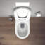 Cuvette de toilette allongée Duravix à fixation double à fixation murale Duravix de Starck 3 (siège non inclus)