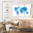 Aliaz World Map Blue Splash-108175039