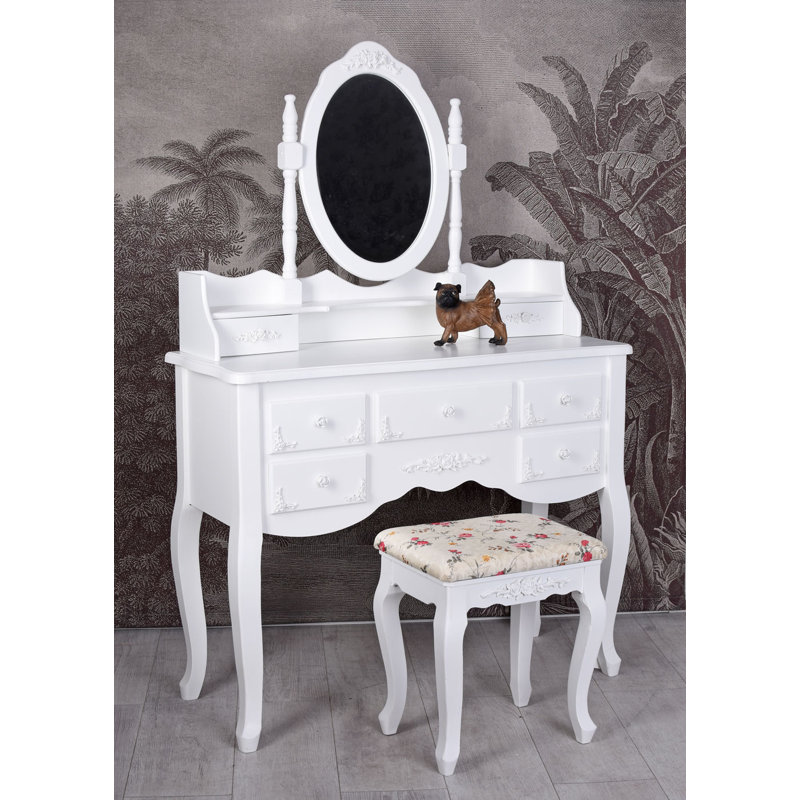 Blade Dressing Table with Mirror
