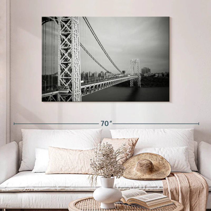 Lilie BW George Washington Bridge, H 32 po x l 48 po
