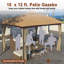 10 Ft. W x 12 Ft. D Iron Patio Gazebo