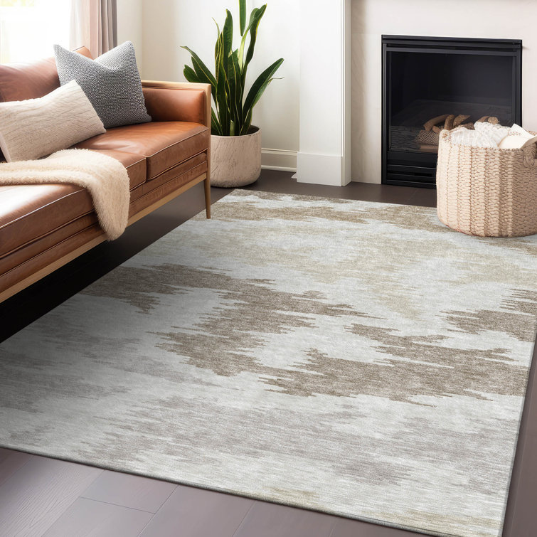 Premium Machine Washable Lisse Ivory Rug