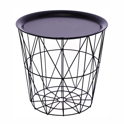 Cinambei Tray Top Frame End Table