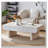 Coffee Table with Grey Wood Texture Tabletop-1856765876
